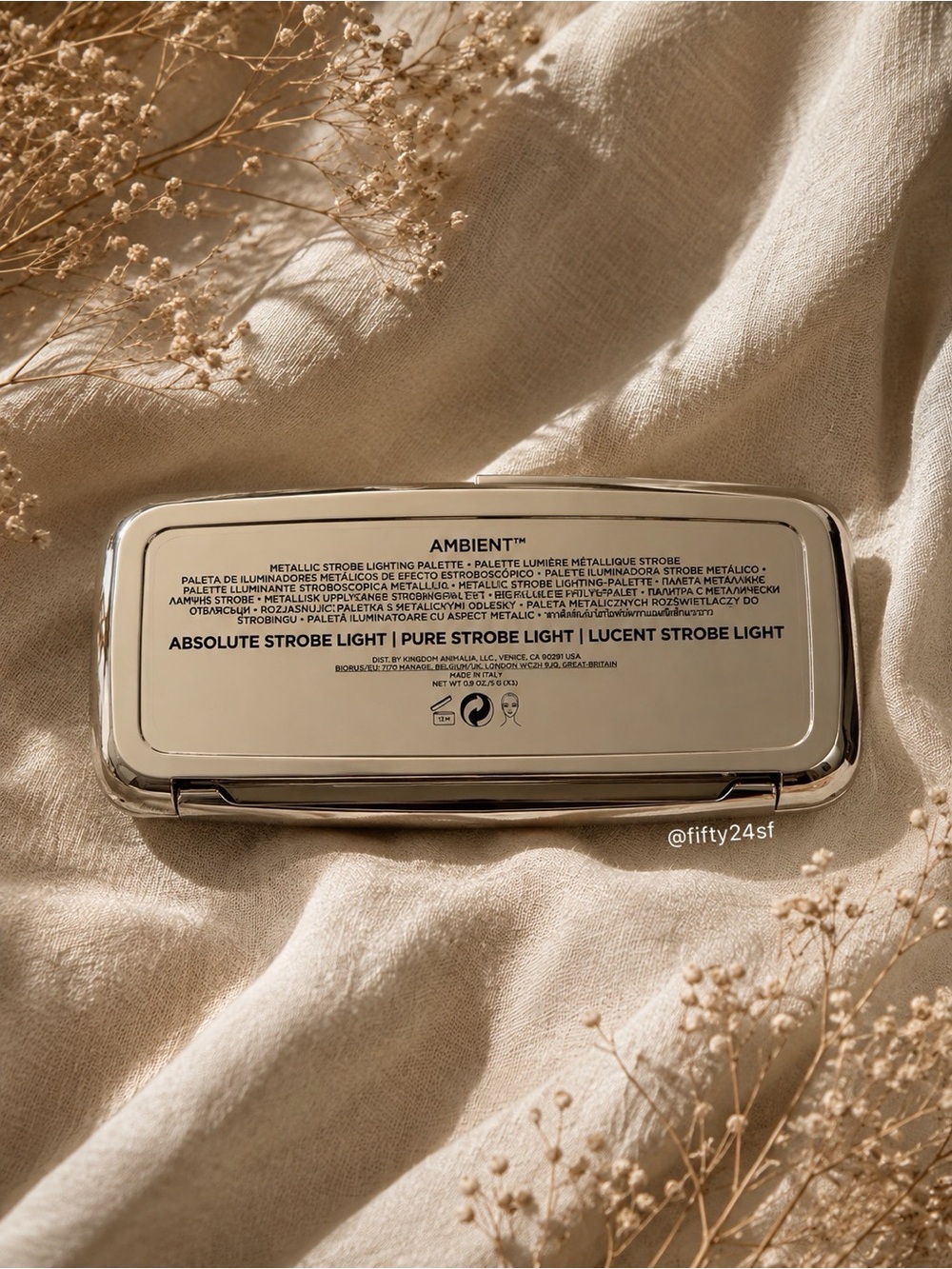 Hourglass Ambient Metallic Strobe Lighting Palette - Picture 6 of 7